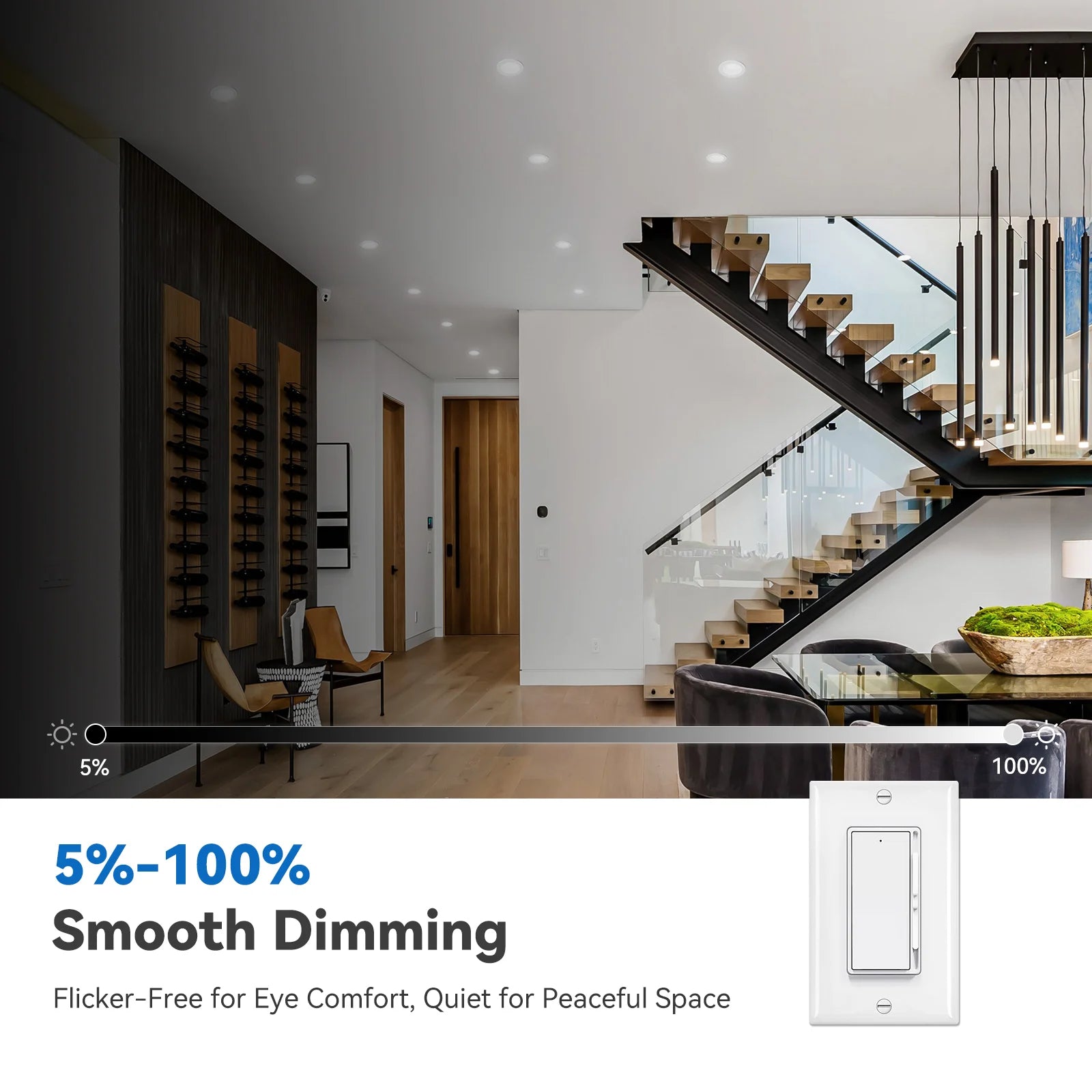 CycevSun 3 Inch Recessed LED Lights, Switchable Night Light & Main Light, White, 2-Pack