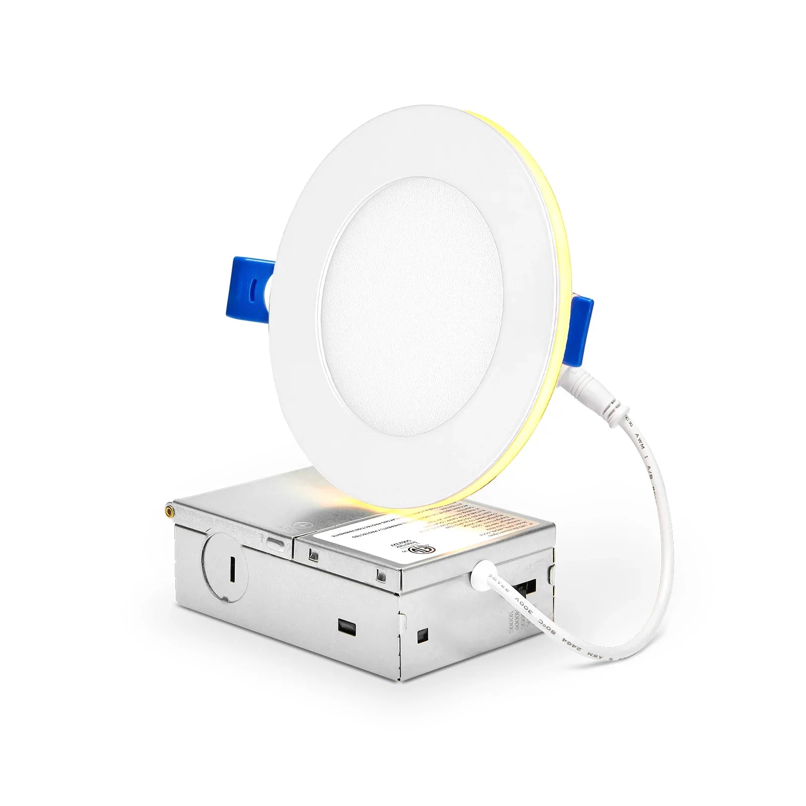 CycevSun 4 Inch LED Recessed Lighting with Night Light, White