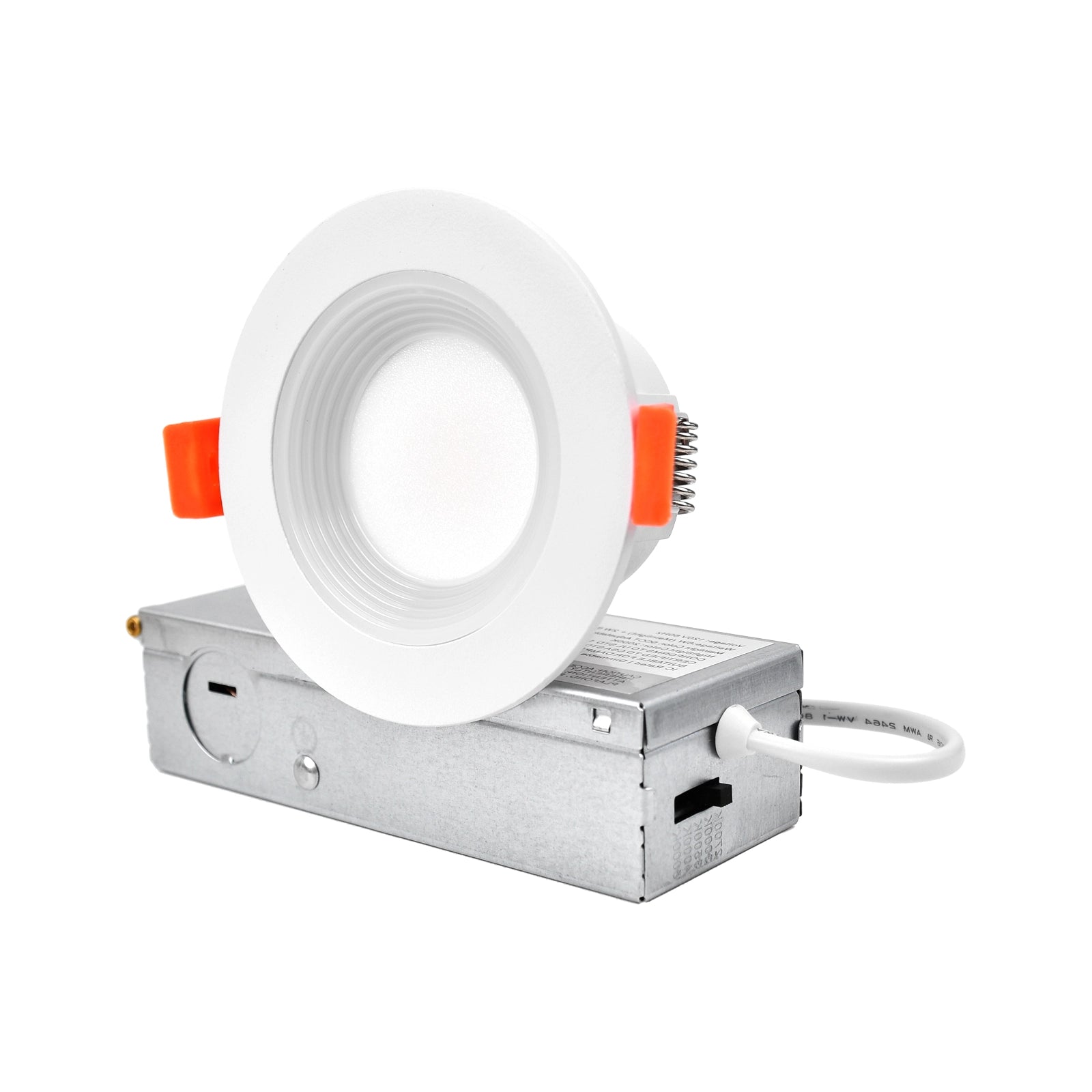 CycevSun 3 Inch Recessed LED Lights, Switchable Night Light & Main Light, White, 2-Pack