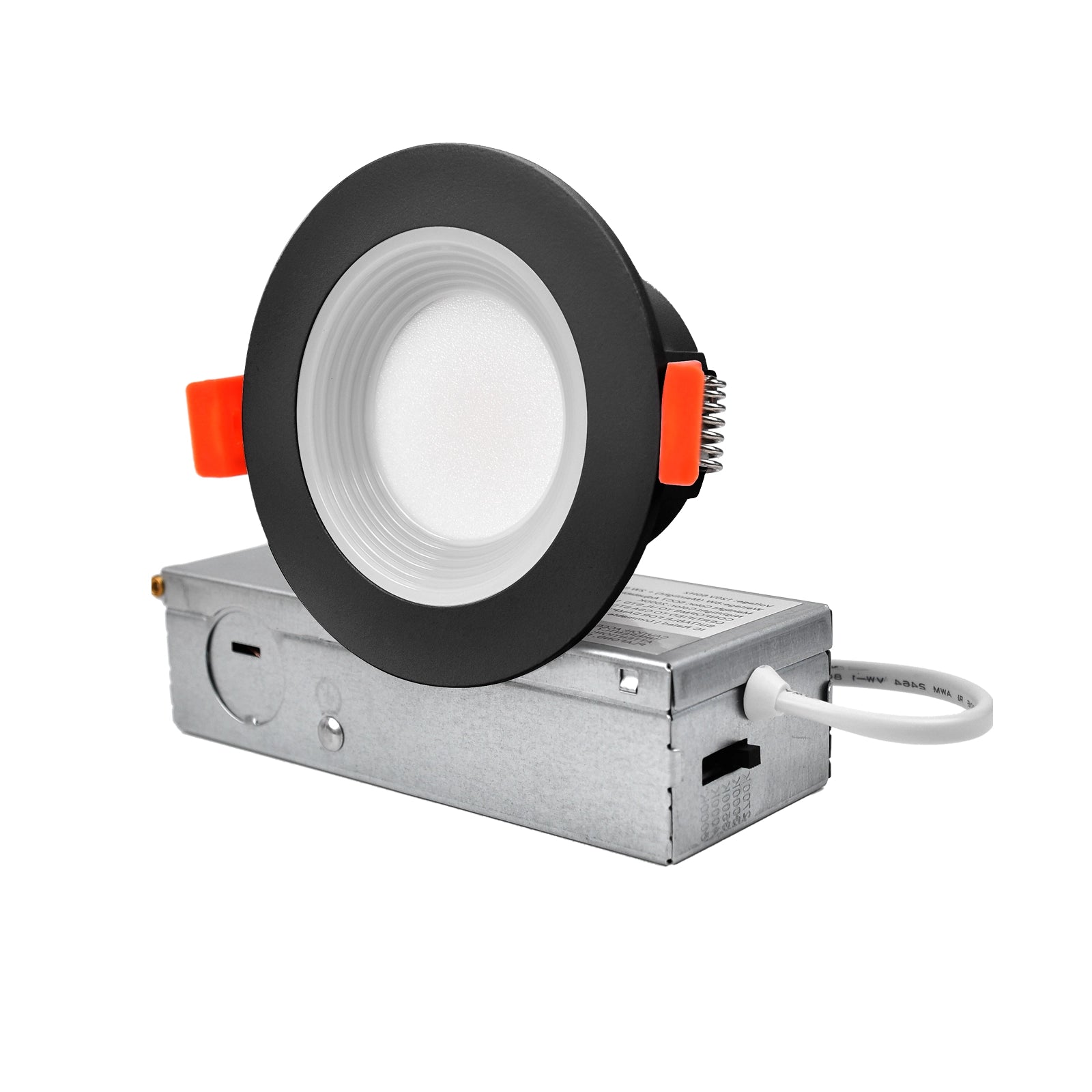 CycevSun 3 Inch Recessed LED Lights, Switchable Night Light & Main Light, Black, 2-Pack