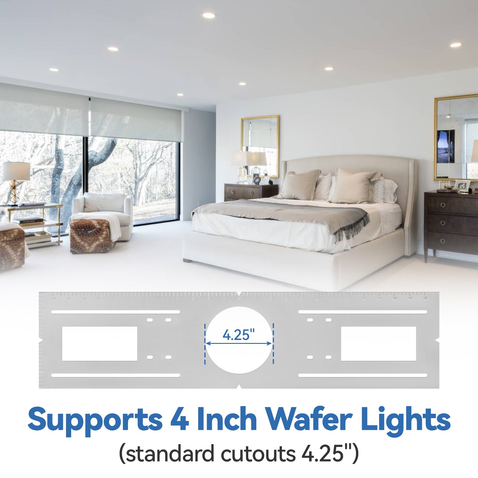 CycevSun 12-Pack New Construction Mounting Plate, 26" Wafer Light Rough in Plate for 4" Recessed Lights