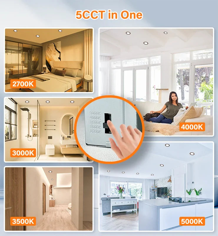 5cct led recessed light