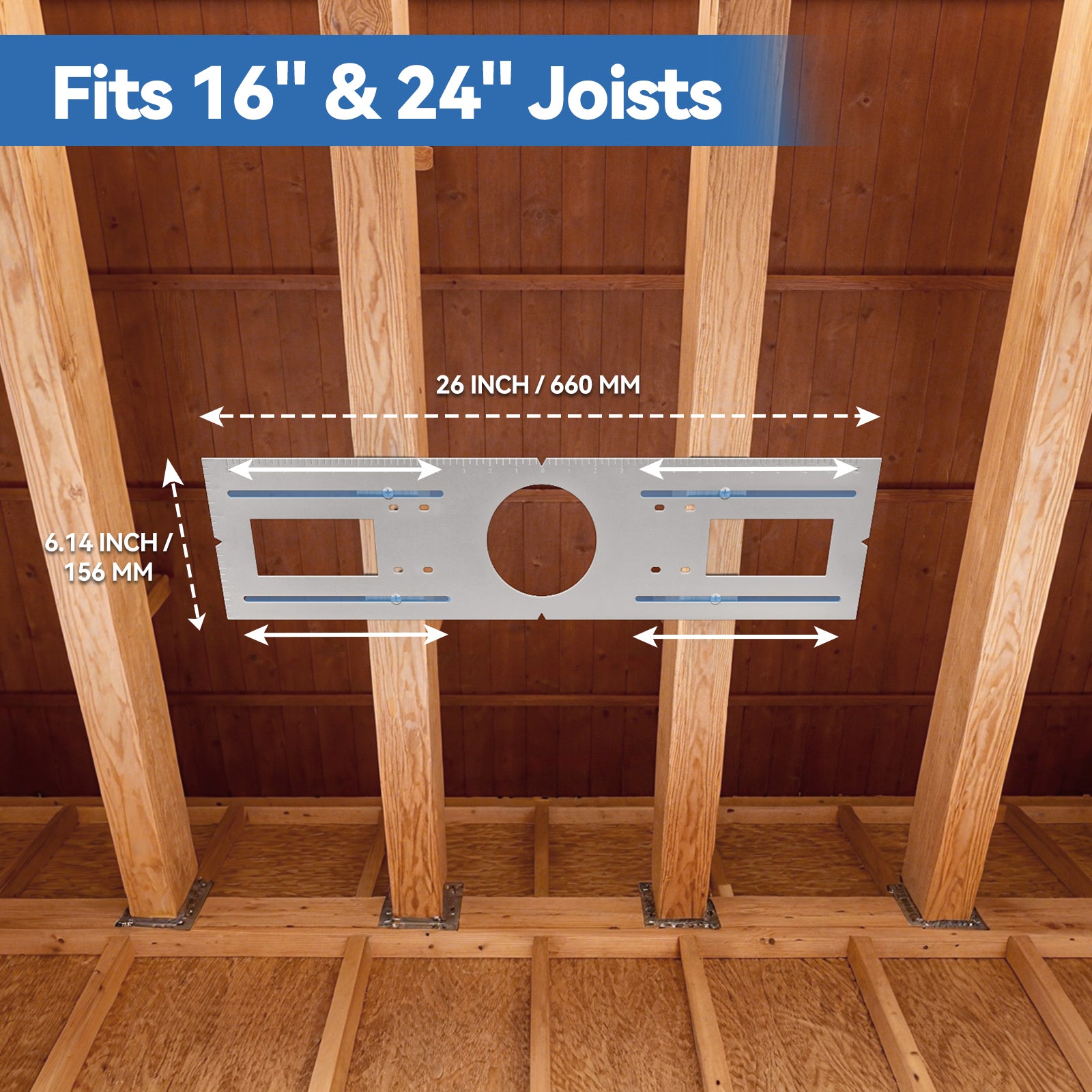 CycevSun 12-Pack New Construction Mounting Plate, 26" Wafer Light Rough in Plate for 6" Recessed Lights