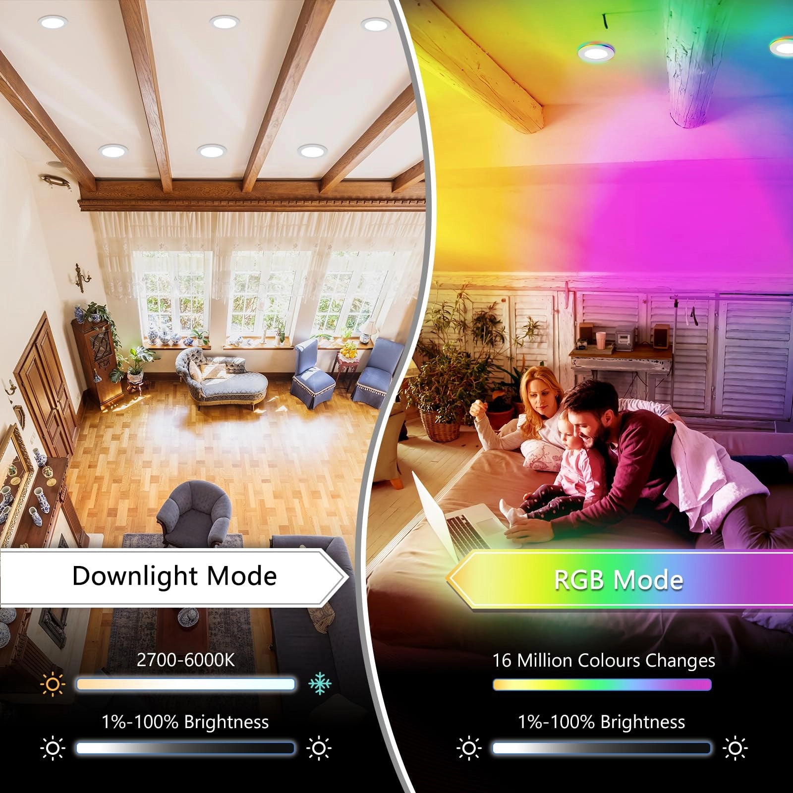 rgb multi mode led light