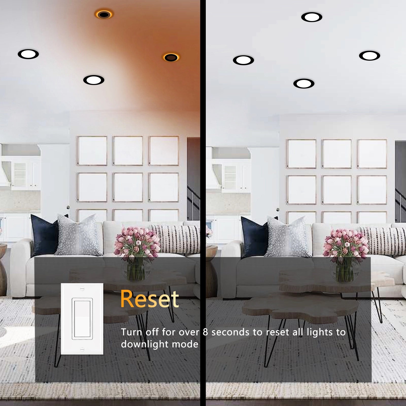 reset led recessed light