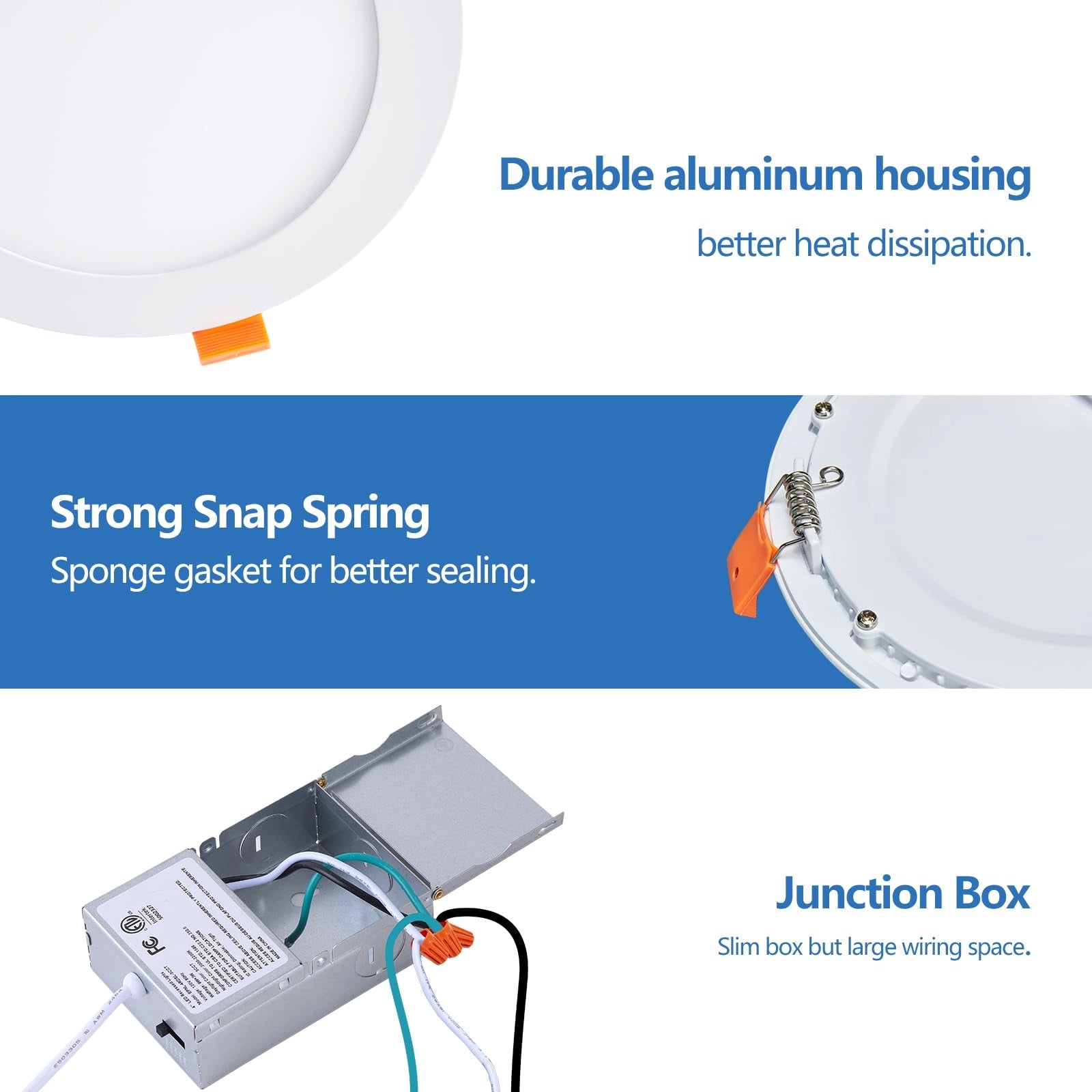 Durable aluminum housing LED light