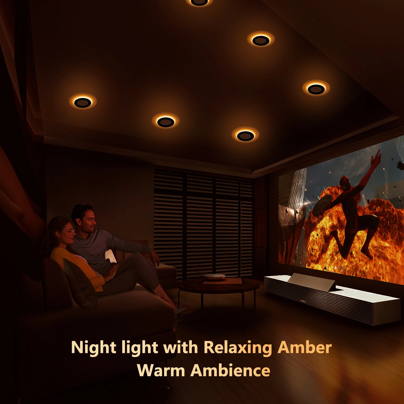 led recessed light with night light