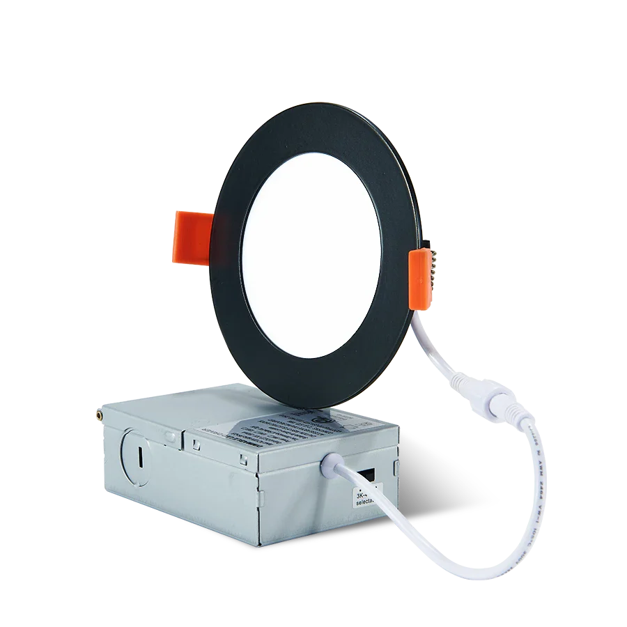 4 Inch Black Canless LED Recessed Lighting, 6 Pack | Wholesale – Cycevsun