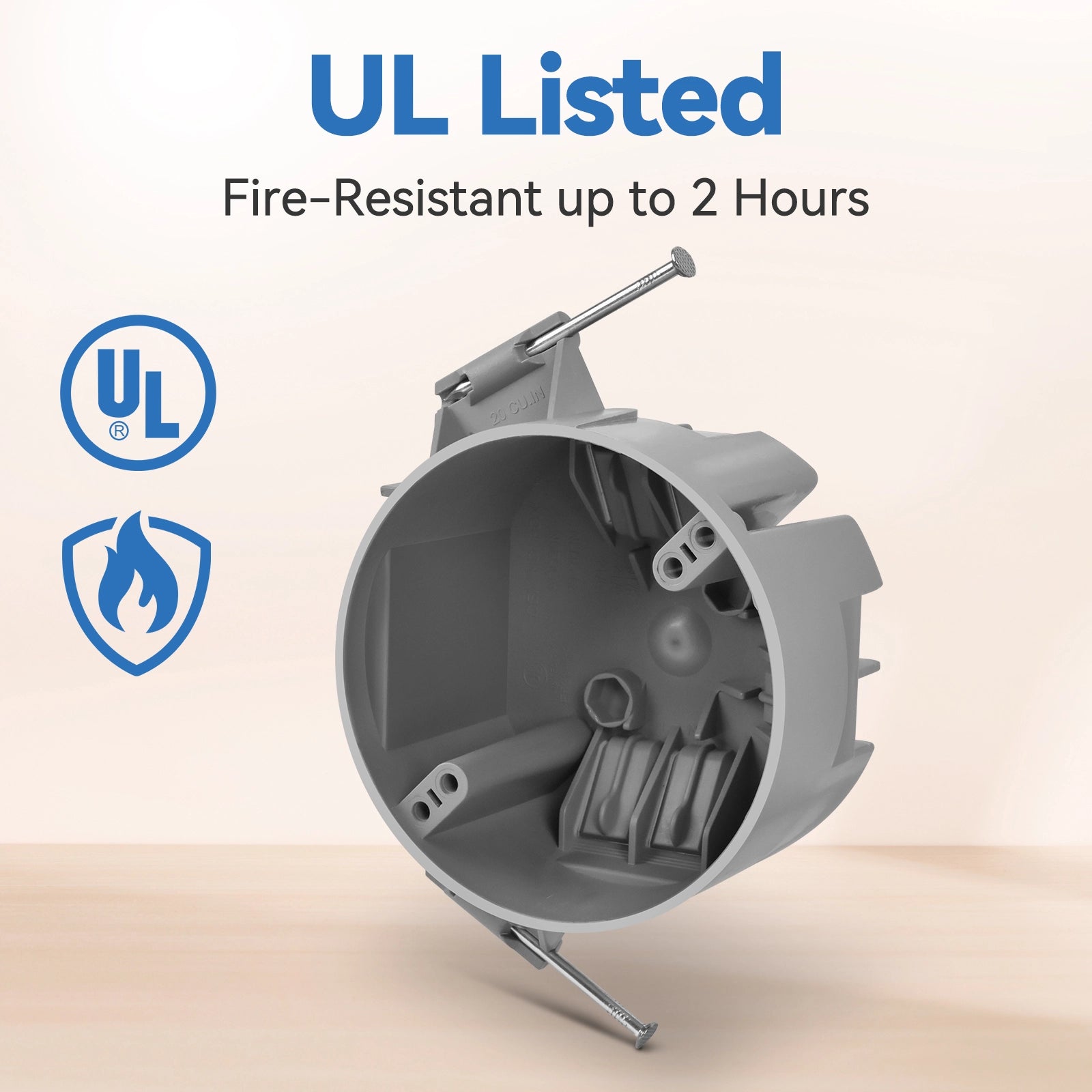 fire resistant new work eletrical box