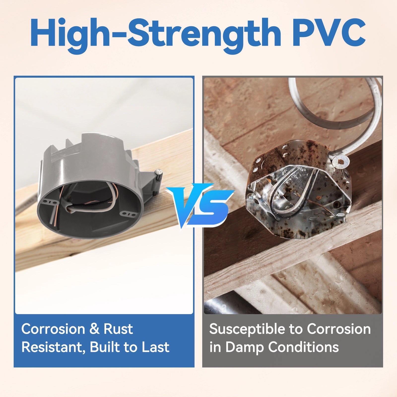 high strength pvc eletrical box